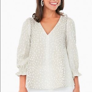 Tuckernuck Easton Blouse in Antelope Print - size large